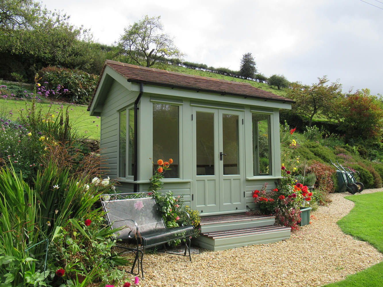 Bespoke insulated garden room with tiled roof, Shropshire